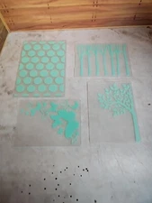 Lot of (4) DDOUJOY Embossing Folders; Various Sizes