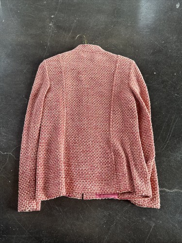 St John Collection Blazer Jacket Red Clay Paprika NWT $1445 - Picture 6 of 7