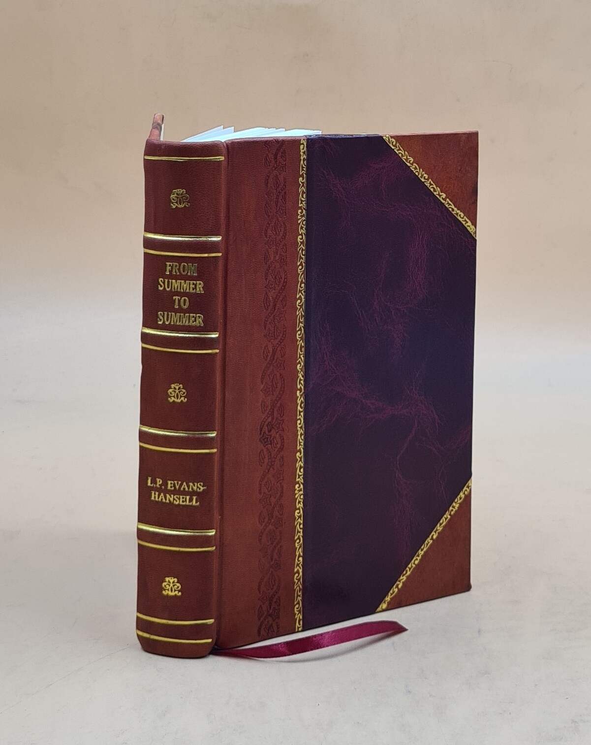 Vintage 1901 From Summer To Summer Leather Bound by Rose Styron