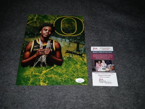 Mookie Cook Signed 8x10 Jsa Oregon Duck Young Lebron James custom edit - Picture 1 of 1