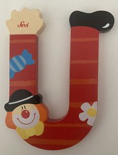 Sevi Holz-Buchstaben - Clown - Kinderzimmer - U - Buchstabe-