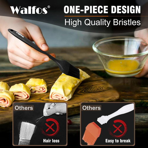 Silicone Basting Pastry Brush, Heat Resistant Pastry Brush Set, Strong Steel Cor - Picture 2 of 12