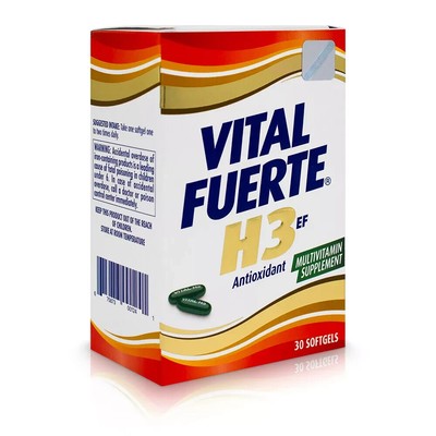 VITAL FUERTE H3 30 CAPS ANTIOXIDANT MULTIVITAMIN 10/2025 sealed poppacs