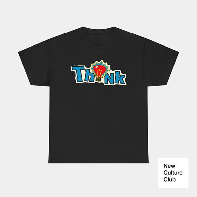 Think Skate Classic Logo Red Bulb 90s 00s Board Retro T Shirt Design Many Colors
