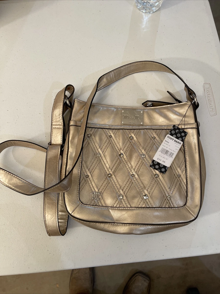 Miss Me Cream Purse Handbag with Crossbody Adjustable Strap