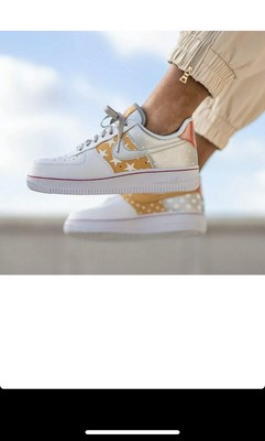 NIKE AIR FORCE 1 '07 Stars'SIZE UK 10 EUR 45 US 12.5 (CT3437 100) Women's  Men's | eBay