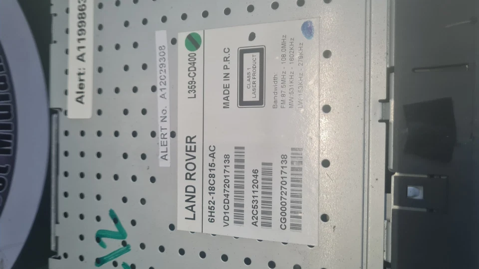 Land Rover Freelander 2 Cd-Player Kopf Einheit 6H52-18C815-AC - Bild 3 von 4