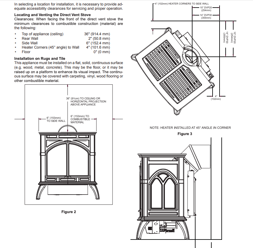 Empire Small Spirit Steel Direct Vent Gas propane Stove DVP20MS30FP eBay