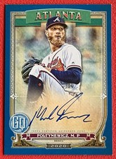 2020 Mike Foltynewicz Topps Gypsy Queen Indigo Autograph #  117/150 Auto