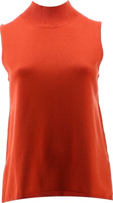 MarlaWynne SoftKNIT Mock-Neck Tank Russet 1X NWOT (735)