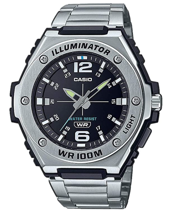 Casio Men's Illuminator Black Dial Stainless Steel Band 50mm