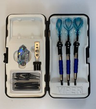 GLD Viper Blue Sure Grip 18 gm. Darts w/ Pentathlon Flights Dart Pal Case