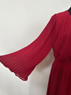 satin dress cowl neck Chi Chi Cowl Neck Satin Slip Midi Dress in Berry, Size 10