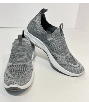 Tommy Bahama Flint Knit Jogger Memory Foam Slip On Sneaker Charcoal Grey 8.5