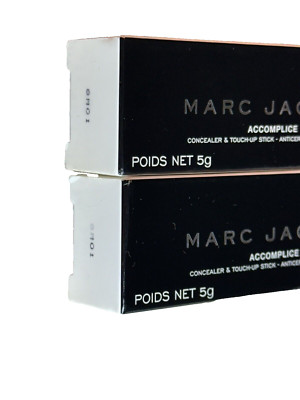 Lot 2x New MARC JACOBS Accomplice Concealer & Touch-Up Stick DEEP 56