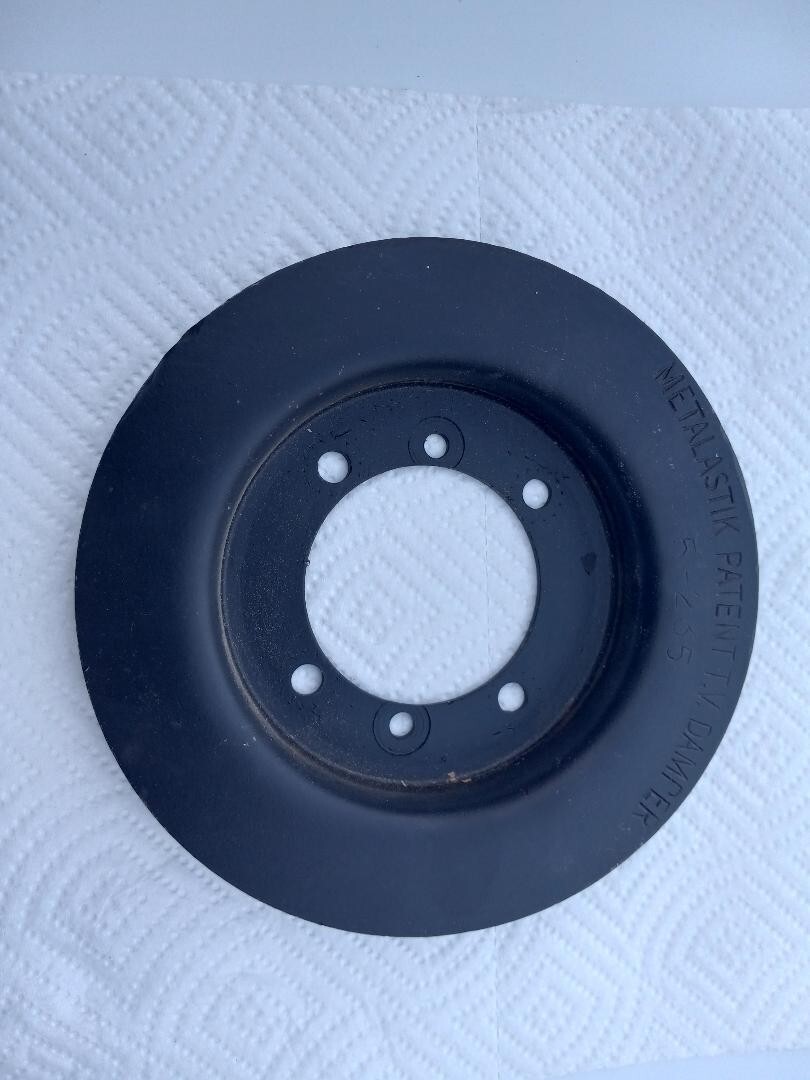 Maserati 3500GT original crank shaft pulley mounted vibration damper