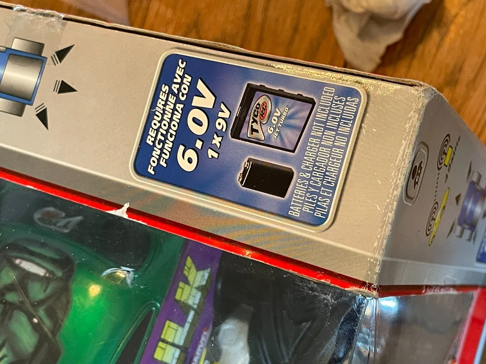 Camión Tyco R/C Monster Jam 2002 raro control remoto The Incredible Hulk + caja Foto 2 de 4