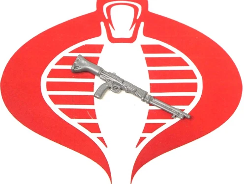 GI Joe Weapon SGT SAVAGE Silver Machine GUN #2 1995 Original Accessory