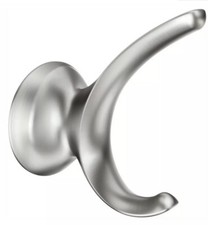   Double Robe Hook Towel Holder Wall Mount Darcy Moen Bath Organizer MY1503BN