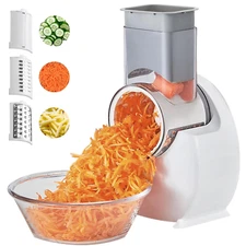 Electric Vegetable Slicer 3 in 1 Food Cutter 150W Vegetable Chopper Veggie Dicer