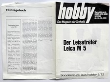 1972 Leitz Leica M5 Information 7 Pages