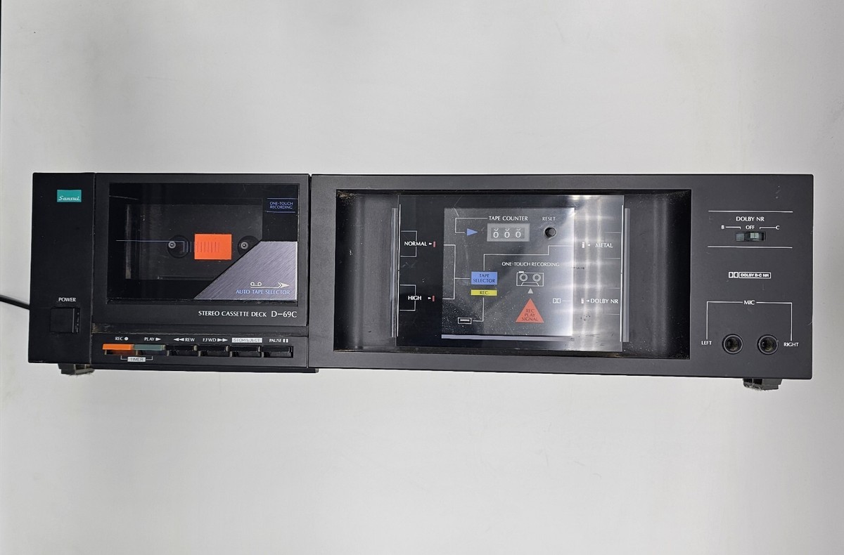Vintage Sansui D-69C Stereo Cassette Deck Player Dolby NR Vintage Sansui D-69C Stereo Cassette Deck Player Dolby NR
