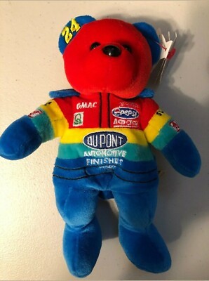 NASCAR Jeff Gordon 24 Team Speed Bears Beanie with tags 1999 8 inch