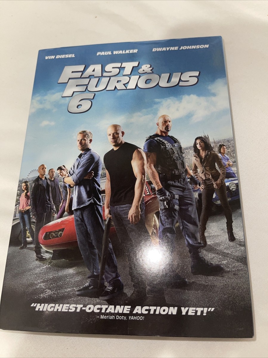 Fast & Furious 6 DVD, Dwayne Johnson, Paul Walker, Vin Diesel