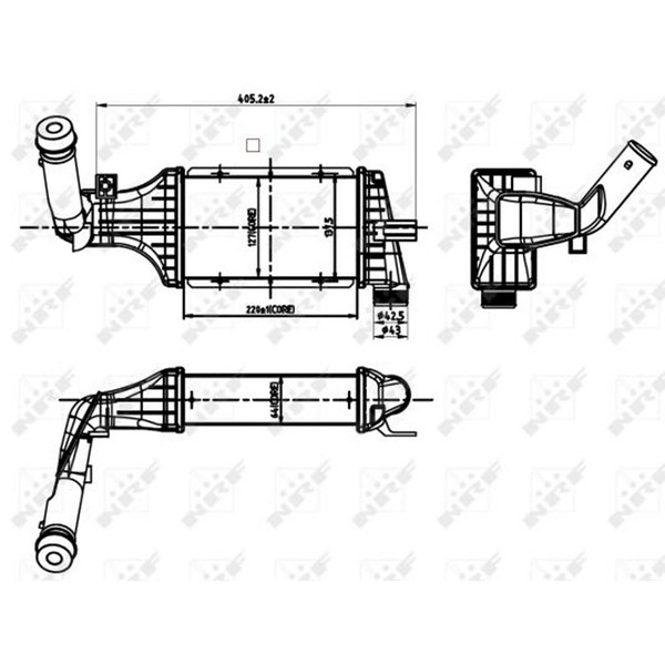 Nrf 30427 LadeluftküHler TurboküHler Intercooler Llk KüHler Ladeluft-image