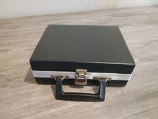 Vintage BMI Cassette Tape Black Carrying Case Holder Holds 12 Cassettes