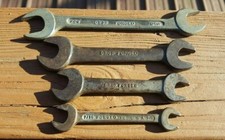 Lot of 4: Drop Forged Double Open End Wrench/ Made in USA