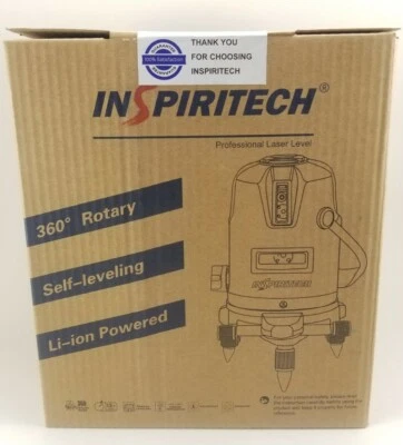 Inspiritech Self Leveling 360 Red Laser Leveler Kit Cross line for Ceiling Wall