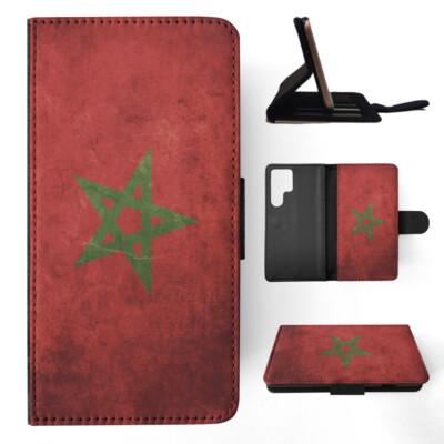 FLIP CASE FOR SAMSUNG GALAXY|MOROCCO COUNTRY FLAG 104