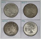 1922 1922-S 1923-D 1926 Peace Dollar Lot of 4