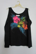 Womens Just My Size Black Tank Top Plus Size 5X (30W/32W) EUC!!!