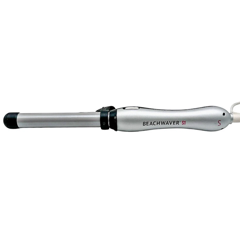 Beachwaver S1 Ceramic Dual Rotating Curling Iron Black & Silver Model BW1136S1 - Image 2 of 4