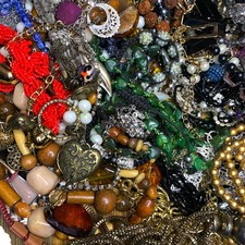 Vintage Costume Jewellery Job Lot Raw Unsorted Reseller Bundle Craft 1kg - 25kg