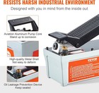 10,000 PSI 1/2 Gal Reservoir, NPT 3/8" Oil Outlet, NPT 1/4" Inlet, 6.6 ft Pip...