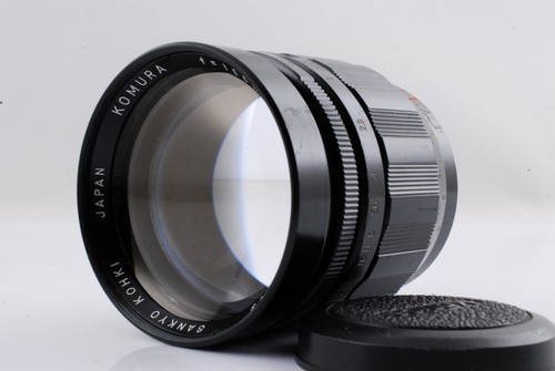 [Exc+5] Sankyo Kohki Komura 100mm f/1.8 MF Lens "No Mount Ring" From JAPAN