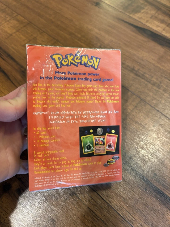 1999 Pokémon Brushfire Theme Deck Factory Sealed - Image 4 of 4