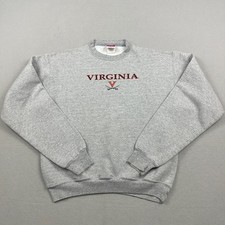 Virginia Tech Hokies Sweatshirt Men Medium Gray Champion NCAA College Crewneck M