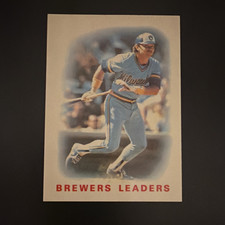 Topps 1986 Brewers Leaders #426 Milwaukee Brewers Charlie Moore Baseball Tiffany