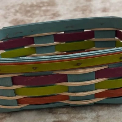 Longaberger 2011 Summer Lovin’ Caddy Basket – Retired Fun Colors - Image 1 of 4