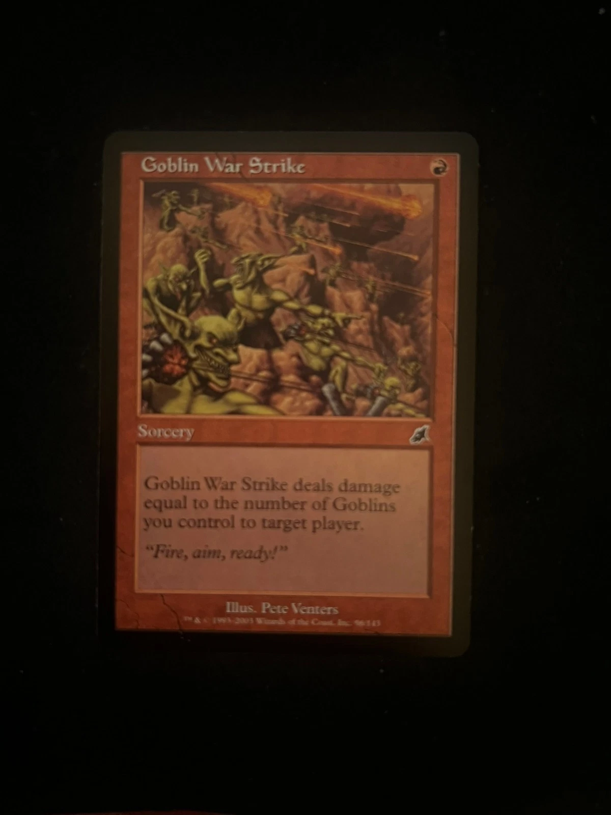 Magic the Gathering Goblin War Strike Scourge Near Mint Free Ship