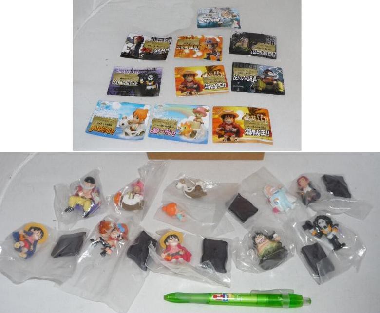 ONE PIECE 2008 РЕДКИЙ набор из 10 торговых фигурок размером 4 см ОРИГИНАЛ BANDAI Япония 9090₽