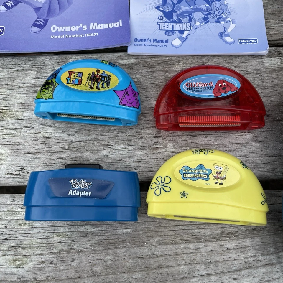 Pixter Color Portable Handheld Touch Screen Learning Game System 3 Games Adapter - Image 2 of 4