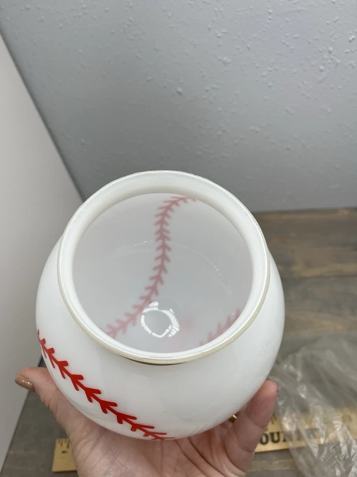 Vintage Baseball Glass Globe Ceiling Fan light Replacement Collector Display new - Image 2 of 2