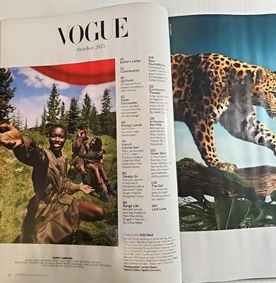 vogue レイニー VOGUE Mag 2025 Oct ~Kendall & Gigi ~Canadian Rockies ~Ski Season