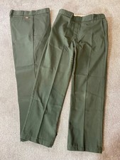 2 pairs Dickies 874 Original Fit Green Work Pants 34x32 Mens Durable Blend