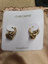 Louise Carter Chunky Bubble Huggie Earrings Gold